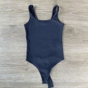 Abercrombie & Fitch - Dark Gray Ribbed Bodysuit - Medium